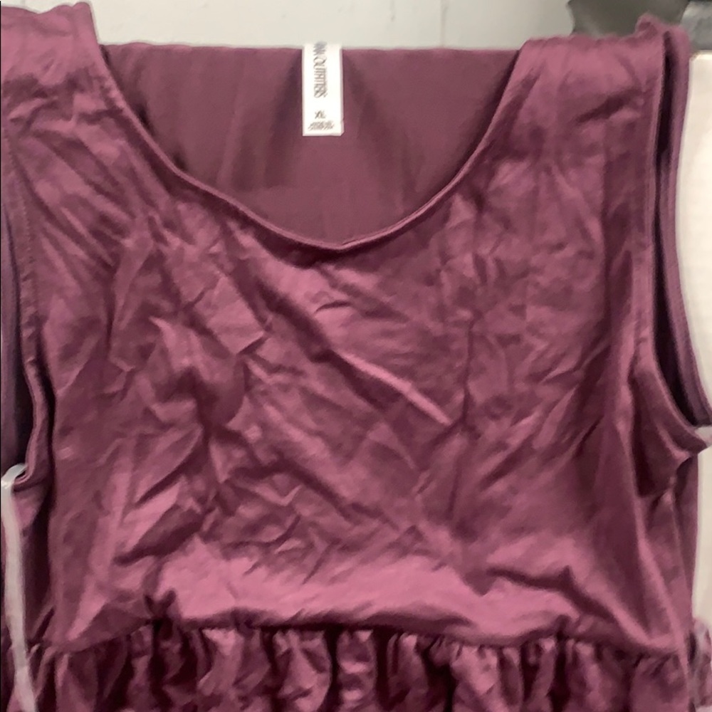 Long eggplant dress
